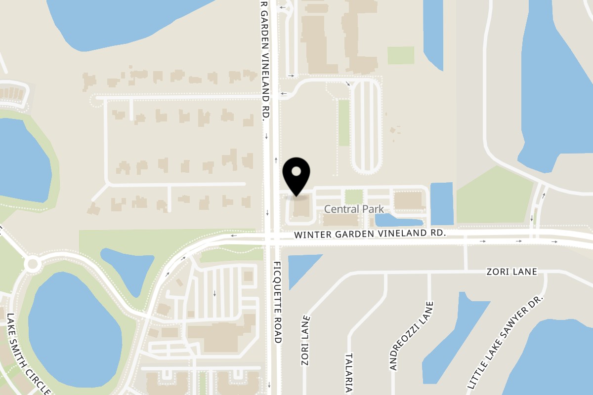 Map showing the location of Seoul Bōl on 5845 Winter Garden Vineland Rd Ste 100 in Windermere